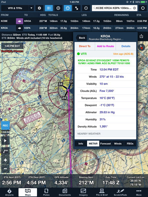 Weather on ADS-B and ASOS, what is the differnece?